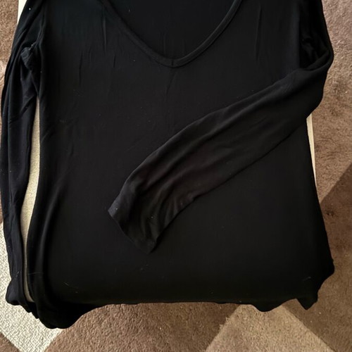 Makis Tselios long-sleeve shirt like new and black Anel bodysuit M