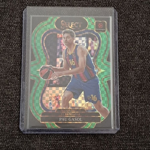 Pau Gasol 2025-26 Panini Select EuroLeague Mezzanine Green Prizm Card New