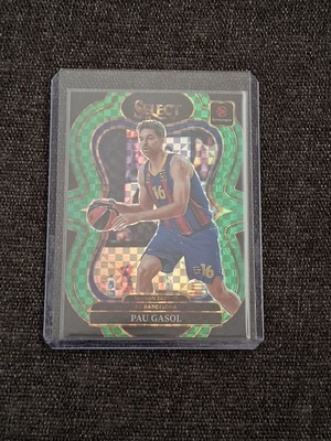 Pau Gasol 2025-26 Panini Select EuroLeague Mezzanine Green Prizm Card New