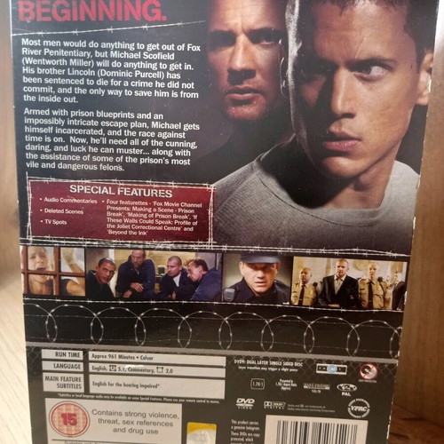 Prison Break Season 1 DVD like new with English subtitles