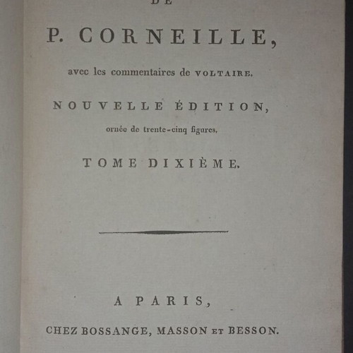 18th Century French Theatre Book used, 1797