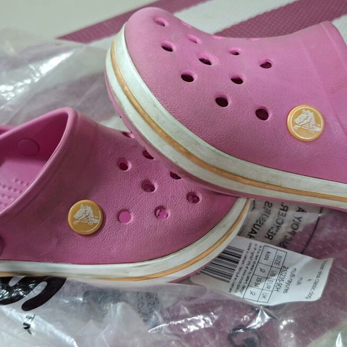 Crocs children's flip-flops used, size C11 (28-29), pink