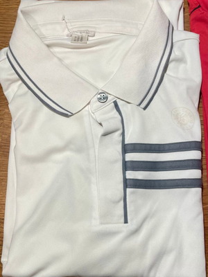 Adidas polo μπλούζα τένις Rolland Garros μεταχειρισμένη, μέγεθος M, άσπρη