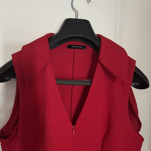Trendyol bright red sleeveless jumpsuit, size 40