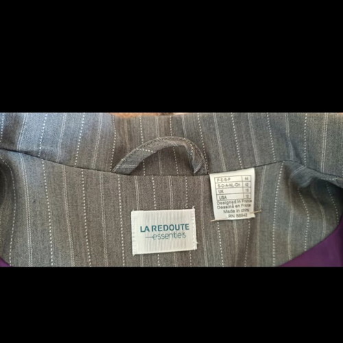 La Redoute Collections jacket like new, grey with white stripe