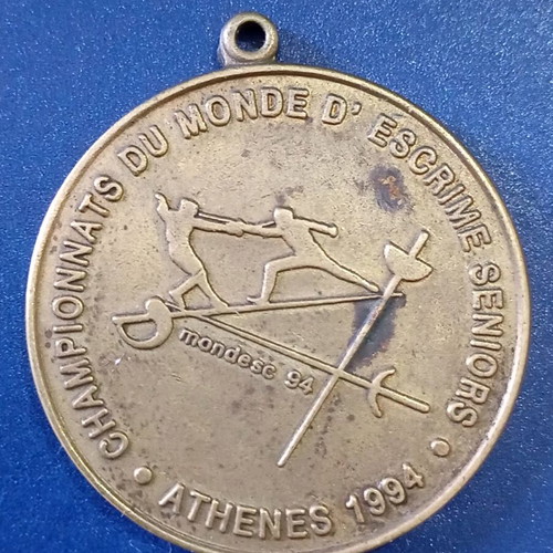 Sports medal used, World Fencing Cup Athens 1994
