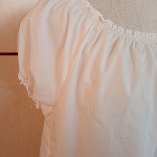 Poplin blouse large handmade white like new