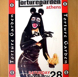 TORTURE GARDEN: Διαφημιστικό flyer για το event του Underworld (28.1.2006)