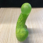Solid artistic glass sculpture