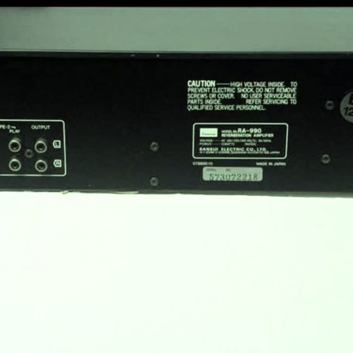 Sansui RA-990 Reverberation Amplifier Like New