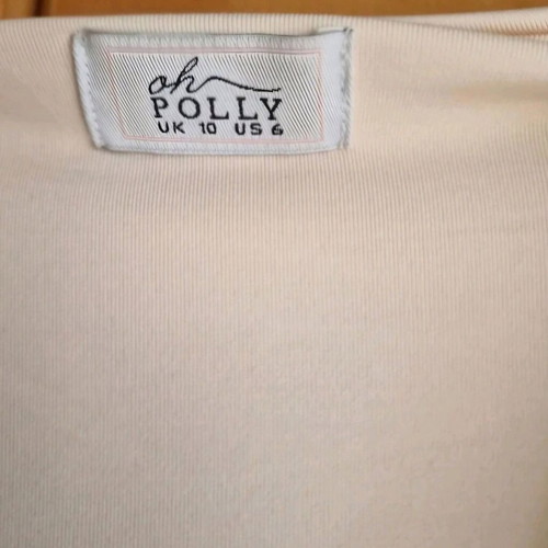 Oh Polly bodysuit like new, champagne color, size S