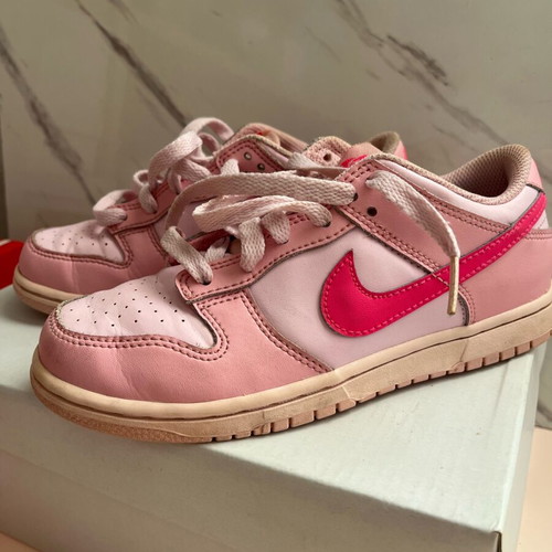 Nike Dunk pink kids' shoes size 34 like new for girls