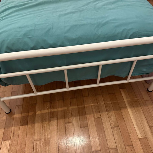 Metal Semi-Double Bed like new, beige