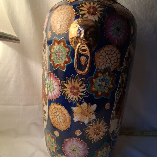 Porcelain vase 36cm handpainted, like new
