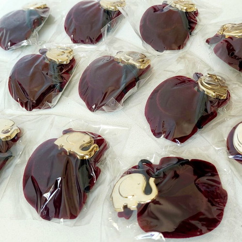 Velvet Hair Ties Elephant Pack of 12 New