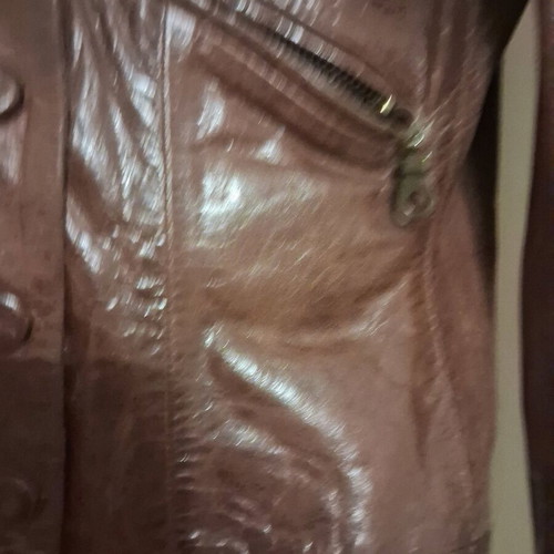 Moda per Due women's leather jacket, like new, brown
