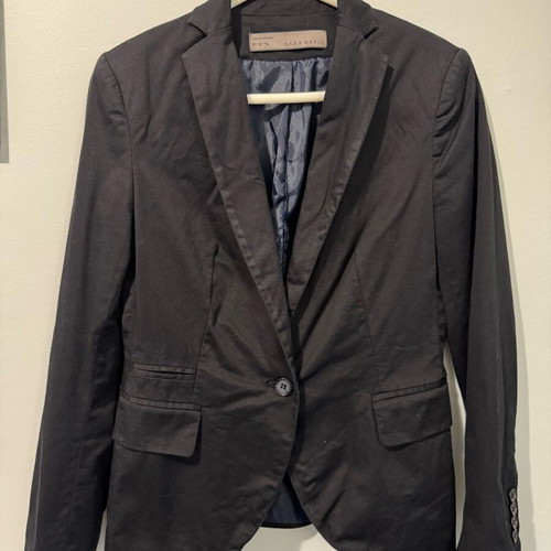 Zara women's jacket used, black, size M