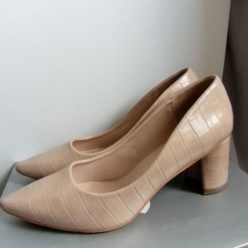 Just Me pumps size 38 beige heel height 6.5 cm like new
