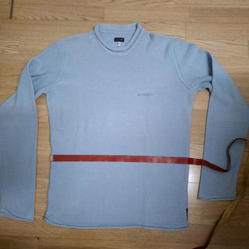 Armani Jeans men's cotton sweater turquoise XL like new