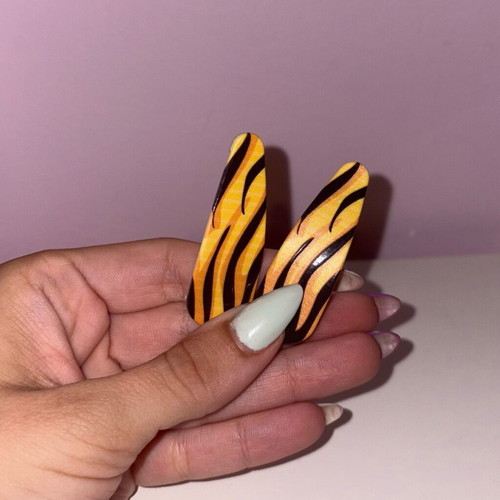 Animal print hair clips set of 2 new