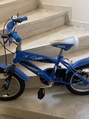 Παιδικό ποδήλατο Freeride 14" μπλε μεταχειρισμένο, BMX με V-Brakes