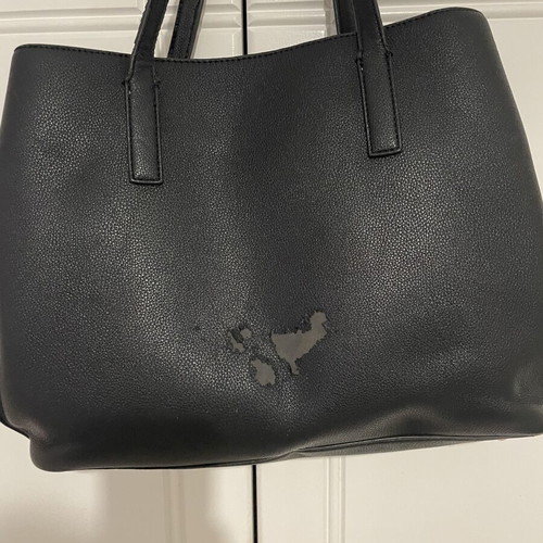 Guess shoulder bag, black, spacious for office and university