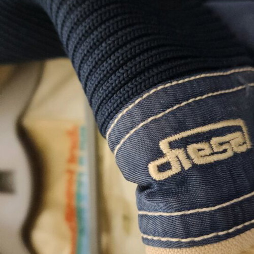 Diesel bomber jacket used, size Large, blue