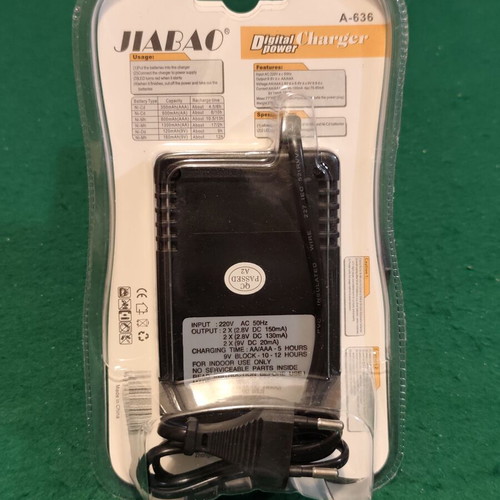 Jiabao Digital Power A-636 Battery Charger (AA/AAA/9V)