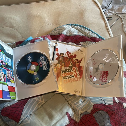Nintendo Wii games We Sing and High School 3 like new, complete