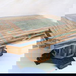  Τραπεζάκι του καφέ διαστάσεων 80cm x 60cm σε τεχνοτροπία MARQUETRY.