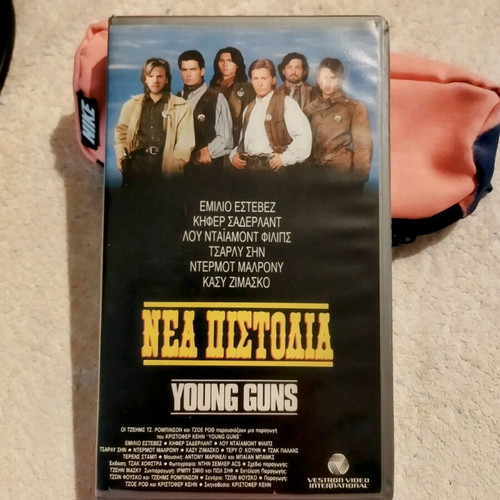 Young Guns VHS used, action with subtitles
