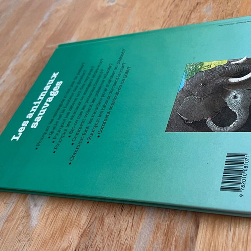 Les animaux sauvages book used, French