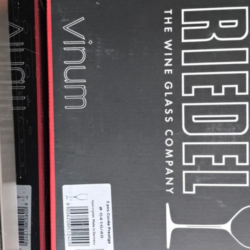 Riedel champagne glasses set of 8 unused