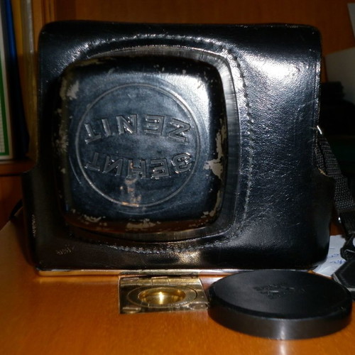 Zenit TTL Helios-44M-4 camera used with case