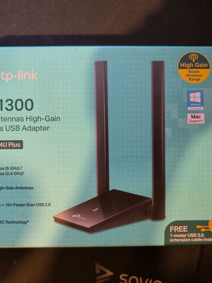 TP-LINK Archer T4U Plus v1 USB Wi-Fi Adapter AC1300 like new