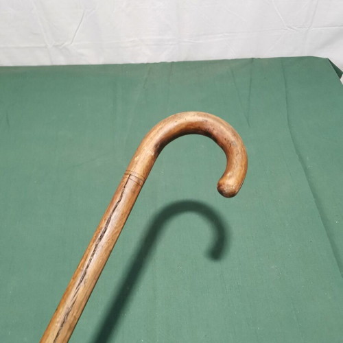 Wooden walking cane from 1950 used