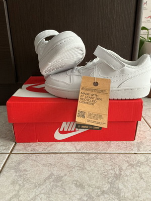Nike Court Borough Low Recraft sneakers new, size 32, white