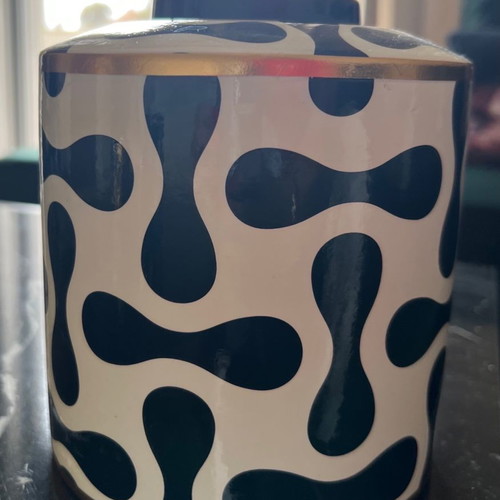 Decorative vase new with height 14.5 cm and diameter 13.5 cm