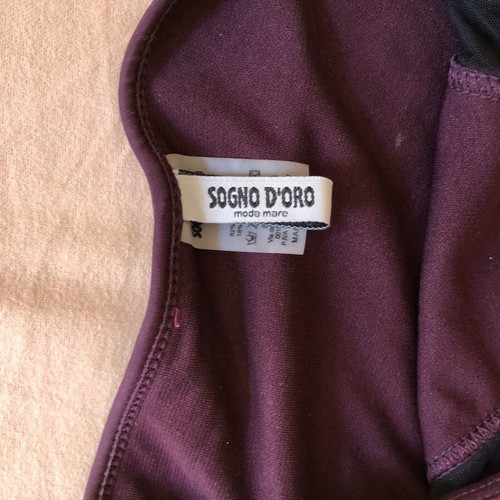 Sogno d’Oro purple bikini with black mesh, size 48