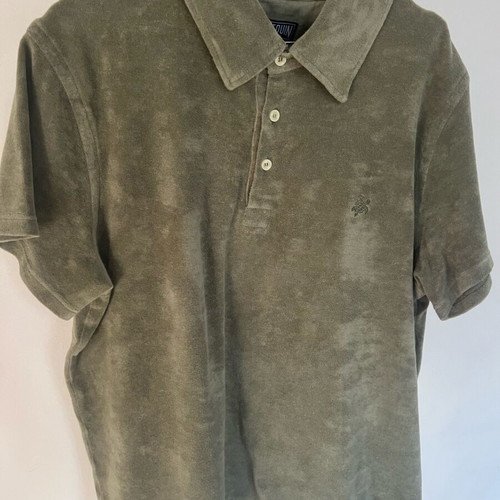 Vilebrequin Terry Polo Khaki Olive Green XL Like New