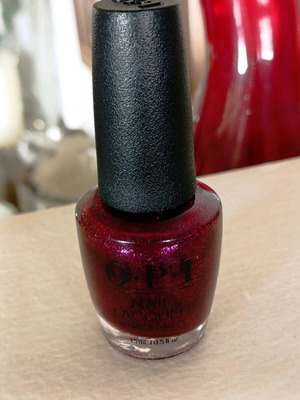 OPI nail polish new, color berry and bright