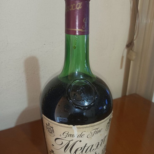 Metaxa Grande Fine 1888 sealed vintage bottle 640 grs
