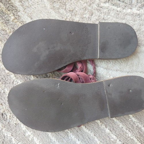Estil leather sandals size 37 used, purple