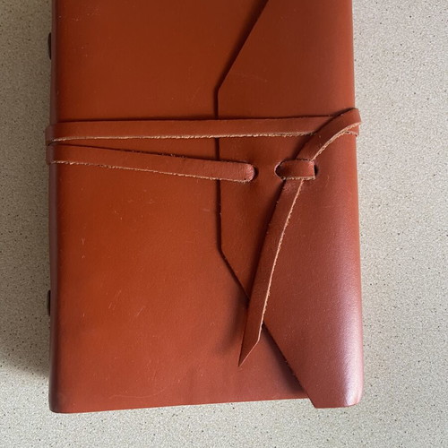Zara Home Vintage Leather Planner Organizer like new, brown
