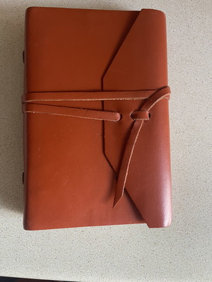 Zara Home Vintage Leather Planner Organizer like new, brown