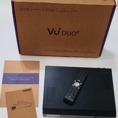 Vu+ Duo² satellite receiver used with original box and accessories
