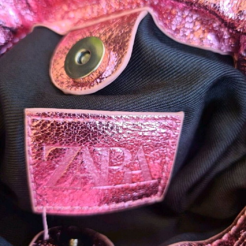 Bershka metallic pink shorts like new with Zara gift bag