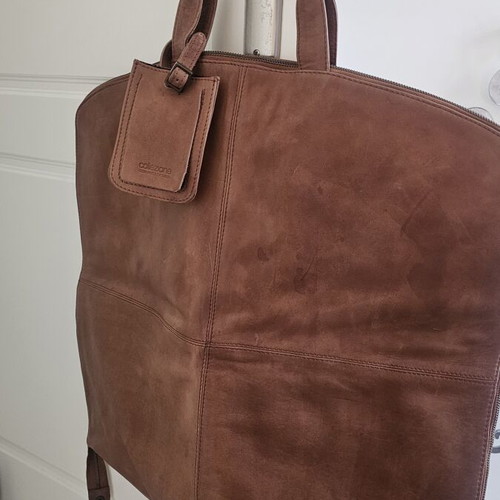 Collezione leather handbag used, brown
