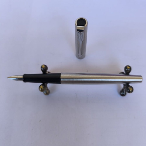 Parker Stainless Steel Pen like new, fine nib, made in UK