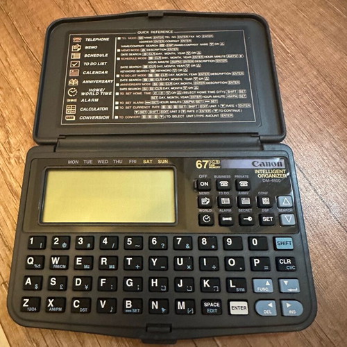 Canon vintage organizer like new, needs batteries